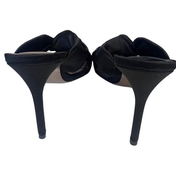 Alexandre Birman Kacey 85 Satin Mule Sandal Black Size 8 New In Box - Picture 6 of 12